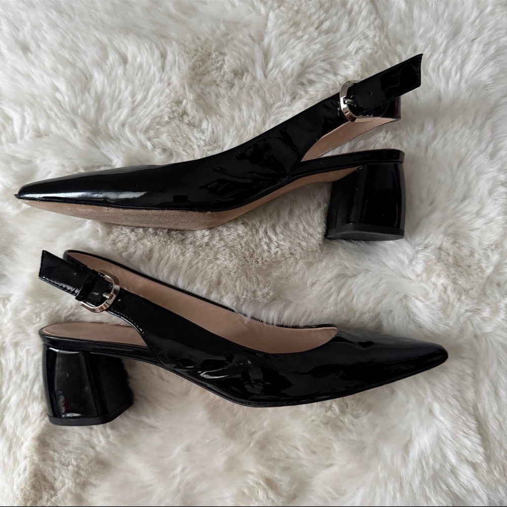 Kate Spade New York Women's Mika Pointed Toe Slingback Pumps Black Size 8 - Picture 3 of 13